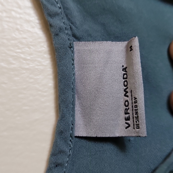 Vero Moda Sage Green Tank with Lace Bottom - Picture 4 of 5